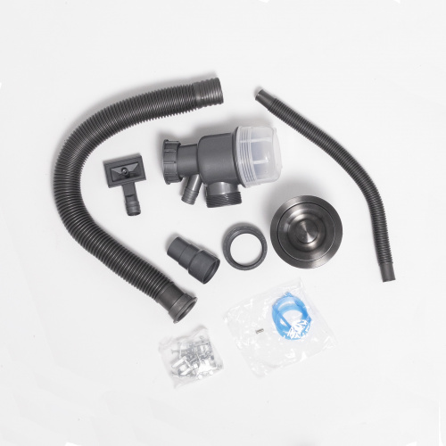 Мойка н/сталь, квадратная одночашевая, 500*500мм, графит, PVD покрытие, врезн на столешницу, AKS (3,2мм)_3