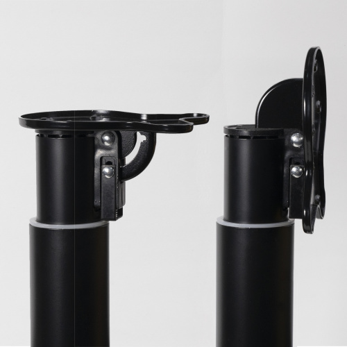 Опора меб. круглая d60 h710-1100 регулируемая, черный AKS_3