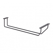 Держатель подвесной для бокалов однорядный 340*65*114, черный AKS фотография