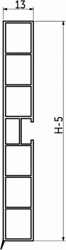 Цоколь мебельный ПВХ h=100, белый глянец L=4000мм, РБ_2
