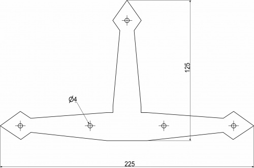 Соединитель LOFT двери LAGUNA тройной черный_2