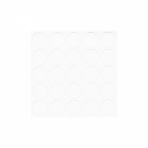 Заглушка самоприлипающая к эксцентрику белый структурный (20319) FOLMAG (лист-28шт.) фотография