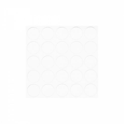 Заглушка самоприлипающая к конфирматам белый (14320) FOLMAG (лист-25шт.)_1