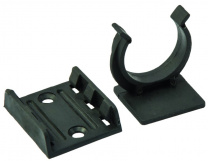 Крепление опоры кухонной пласт. (клипса+подклипсник), черный LEBA фотография