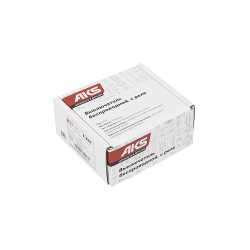 Выключатель беспроводной, с реле, 1 клавиша, графит, AKS_4