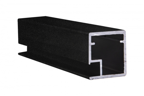 Профиль алюминиевый для рамочных фасадов Z-1 черный муар (L-6000) АЛЮТЕХ_1