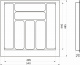 Лоток для столовых приборов 600 TR-02 (540～485*485～440*60), серый AKS_preview_1