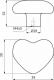 Ручка меб. кнопка керамич. LOVE, розовый, AKS_preview_1