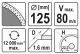 Круг (диск) алмазный для плитки d125мм 1,6мм YATO резка мокрая_preview_1