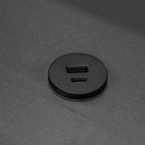 Устройство для зарядки аккумуляторов чёрный GNI-USB USB A + C, 12VDC, 5VDC 2.1A, HLT_3