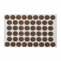 Заглушка самоприлипающая к конфирматам орех (15) AKS (лист-50шт.) фотография