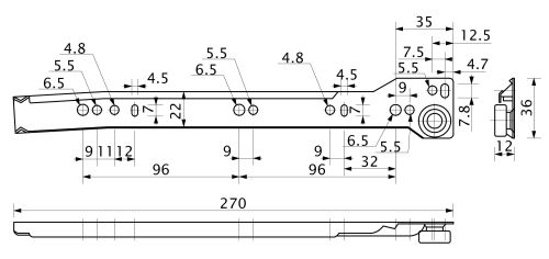 Система ящиков Металбокс AKS L-450 белый H=118 левая+правая_3