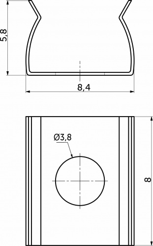 Держатель для профиля NAVI, AKS_2