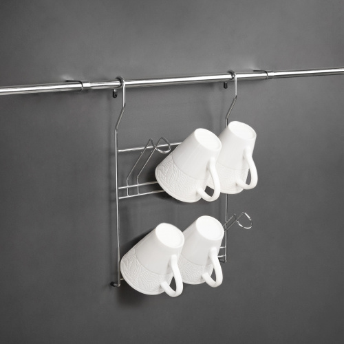 Корзина на трубу d16 для стаканов CWJ229 хром AKS_4