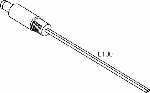 Шнур соединительный (штекер - провод), для трансформатора и контроллера, 15 см, GS_2