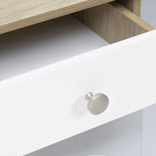 Ручка меб. кнопка мет. UNITY, шлифованная сталь, AKS_5