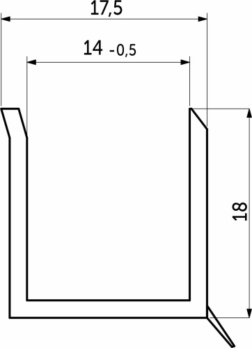 Кант к цоколю мебельному ПВХ черный РФ 1 шт.=4 м.п._3
