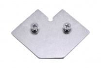 Уголок стальной для рамочных фасадов Z-3/Z-4 AKS в компл. с винтами 