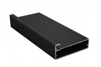Профиль алюминиевый для рамочных фасадов Z-9 черный глянец (L-6000) АЛЮТЕХ
