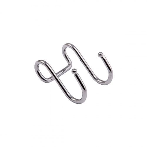 Крючок на трубу d16 ретро двойной хром AKS_1