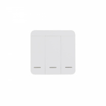 Выключатель беспроводной, с реле, 3 клавиши, белый, AKS фотография