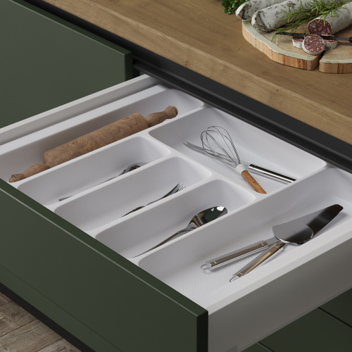 Лоток для столовых приборов 700 PIXEL 635*485, белый AKS тип 2_3