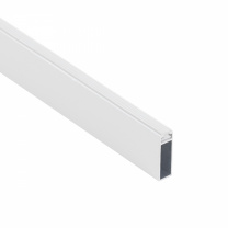 Штанга гардеробная прямоуг. FAME L-3000 с демпфером, белый AKS