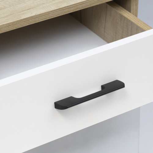 Ручка меб. скоба алюм. ORION 128/148 черный матовый, AKS_5