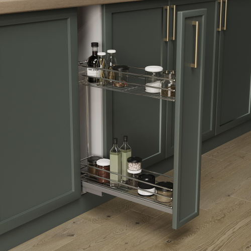 Выдвижная корзина-карго 200 NORWIG крепл.нижнее, хром AKS_5