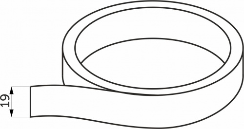 Двухсторонняя клейкая лента на вспененной основе 19мм*10м,_2