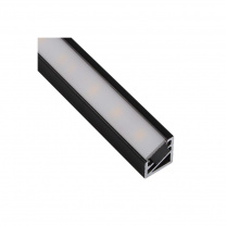 Профиль алюминиевый угловой Triline mini (Starline Mikro), чёрный, 2м, HLT фотография
