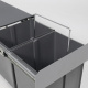 Мусорные контейнеры выдвижные 400 (2*18LT), серый AKS_preview_1