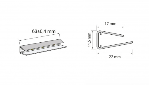 Клипса светодиодная Prismatic FT2D, 3диода, 12VDC/0,25W, пластиковая, холод. белый, HLT_2