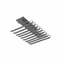 Выдвижная вешалка для брюк BRUNO крепл.верх./правое 340*470*130, графит PRIME by AKS фотография