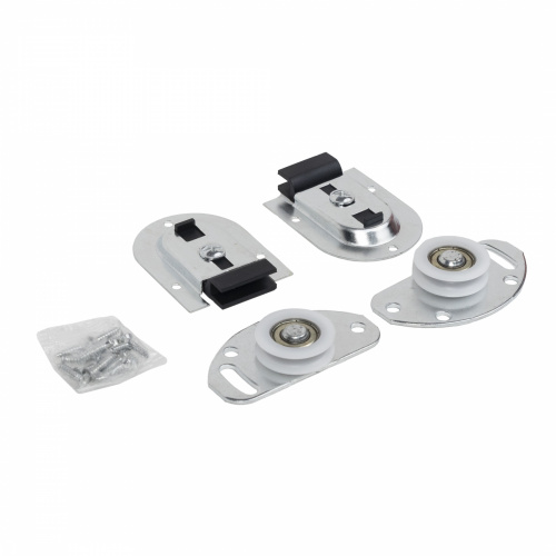 Комплект FAST для 1 раздвижной двери AKS 50 кг (ролики верх и низ, саморезы)_1