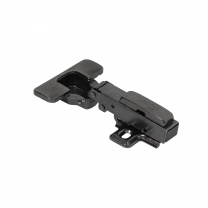 Петля накладная без пружины 45мм h0 clip-on AKS PLUS черная (саморезы, заглушки) фотография