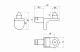 Полкодержатель для корпусных полок мет. SEKURA 6 никель (1 уп. = 1 тыс.шт.) AKS_preview_1