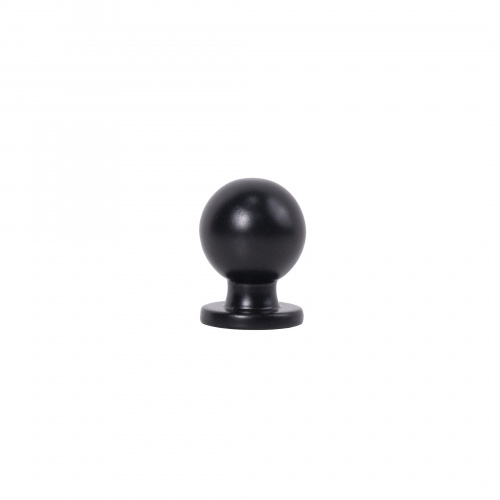 Ручка меб. кнопка мет. GN34 черный матовый, AKS_3