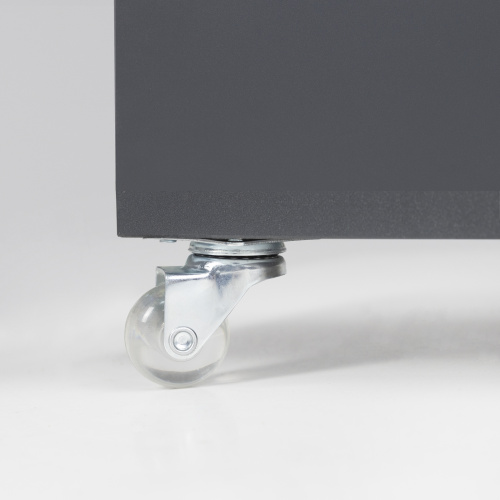 Колесо меб. CRYSTAL/2 d35 h51 с площадкой, прозрачный AKS_4