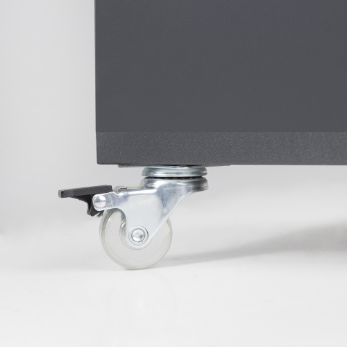 Колесо меб. SHIFT d35 h51 с площадкой с торм., прозрачный AKS_4