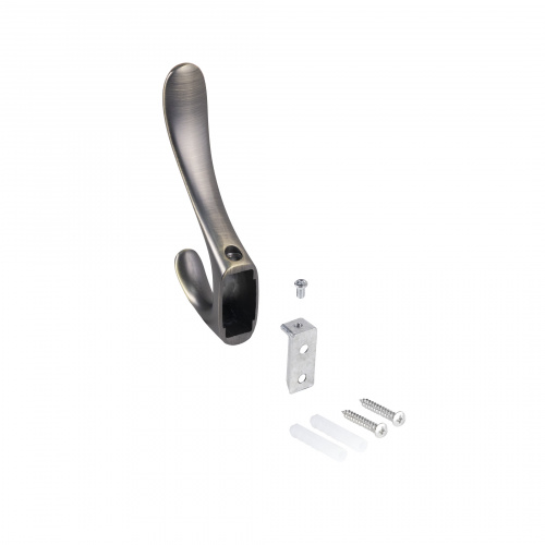 Крючок меб. двухрожковый мет. ROMA античная латунь матовая AKS_5