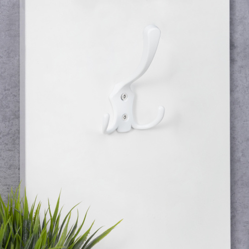 Крючок меб. трехрожковый мет. WP59 белый матовый GRIDLI_3