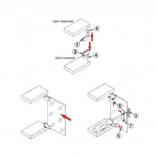 Петля д/стекла штыревая ZS90 хром LEBA_5