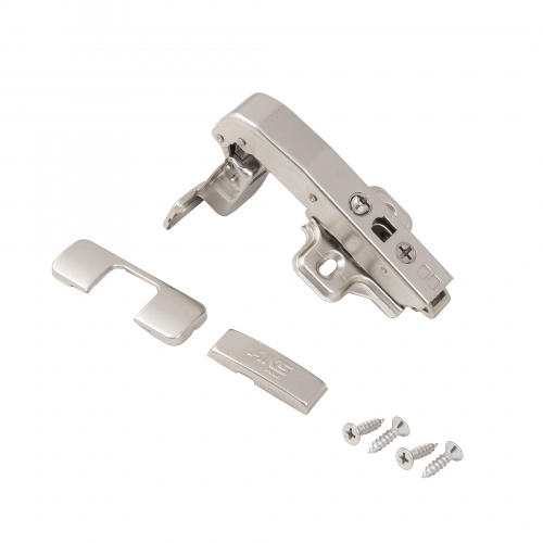 Петля под фальшпанель 90° с доводчиком 45мм h0 clip-on AKS PLUS (саморезы, заглушки)_3