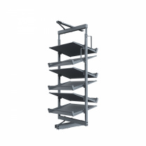 Обувная система поворотная 800 BRUNO h1037-1287 (6 полок), графит PRIME by AKS фотография