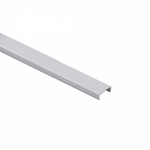 Профиль кромочный ПВХ C-18 пепел (201) однотонный EL-MECH-PLAST (2,6м)_1