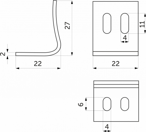 Крепление (клипса) для пружины змейки BY_2