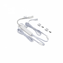 Выключатель бесконтактный на преграду, двойной, накладной/врезной, 12/24V, 60W/100W, D8мм, белый, AKS