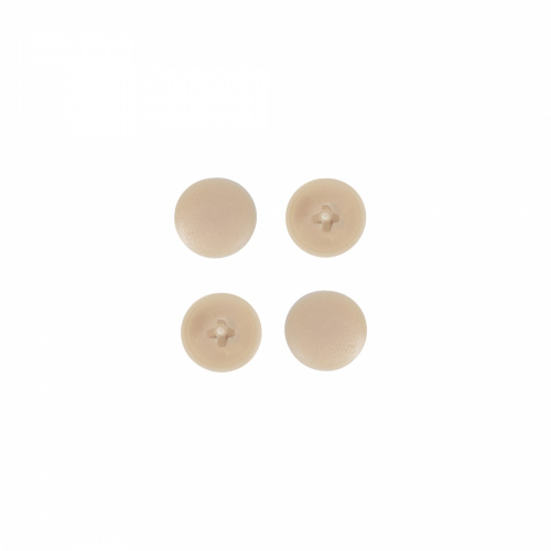 Заглушка пластик к шурупам беж-клен (12) PL (упак.-1тыс.шт.)_1