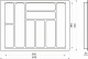 Лоток для столовых приборов 700 TR-03 (640～580*430～390*55), графит AKS_preview_1